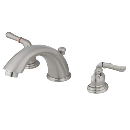 Kingston Brass Widespread Bathroom Faucet, Brushed Nickel GKB968